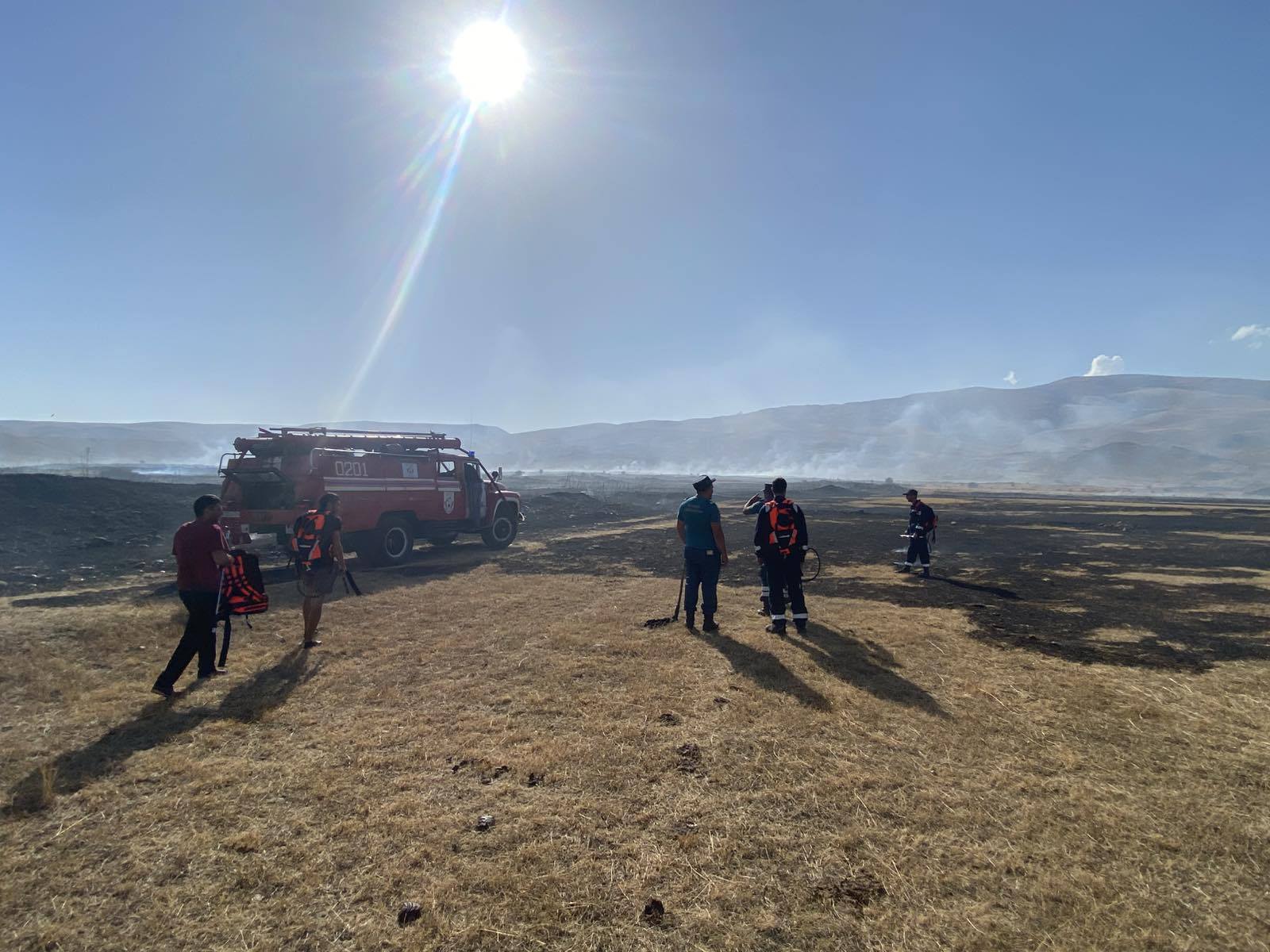 Aparan VFRG - wildfire deployment - Aragats - August 2025